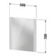 Duravit Miroir lumineux Best 60x70x3,4 cm, 31 W, LED, blanc-4