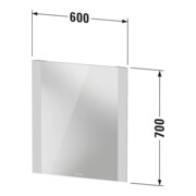 Duravit Miroir lumineux Best 60x70x3,4 cm, 31 W, LED, blanc-4