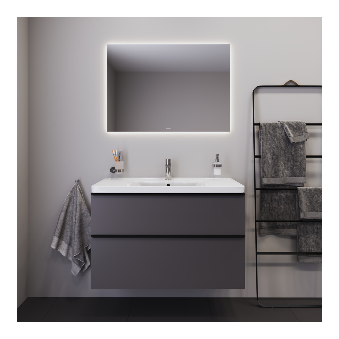 Duravit Miroir lumineux Better 100x70x3,3 cm, 52 W, LED, blanc