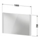 Duravit Miroir lumineux Better 100x70x3,4 cm, 22 W, LED, blanc