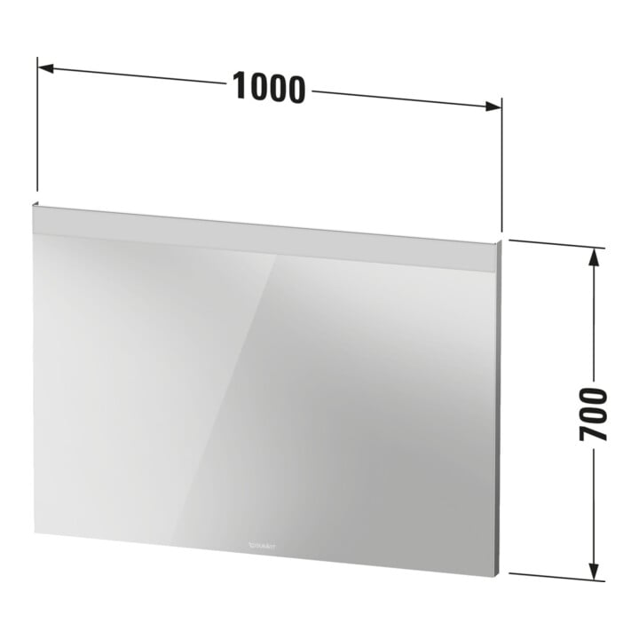 Duravit Miroir lumineux Better 100x70x3,5 cm, 16 W, LED, blanc