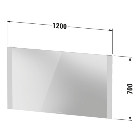 Duravit Miroir lumineux Better 120x70x3,4 cm, 22 W, LED, blanc