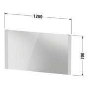 Duravit Miroir lumineux Better 120x70x3,4 cm, 22 W, LED, blanc-2