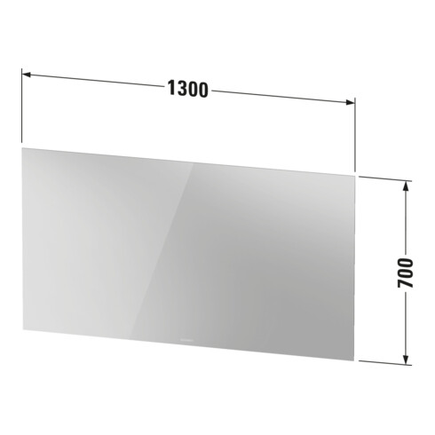 Duravit Miroir lumineux Better 130x70x3,3 cm, 61 W, LED, blanc