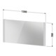 Duravit Miroir lumineux Better 130x70x3,4 cm, 22 W, LED, blanc