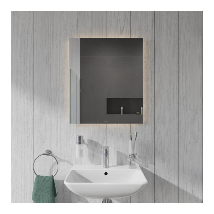 Duravit Miroir lumineux Better 60x70x3,3 cm, 40 W, LED, blanc