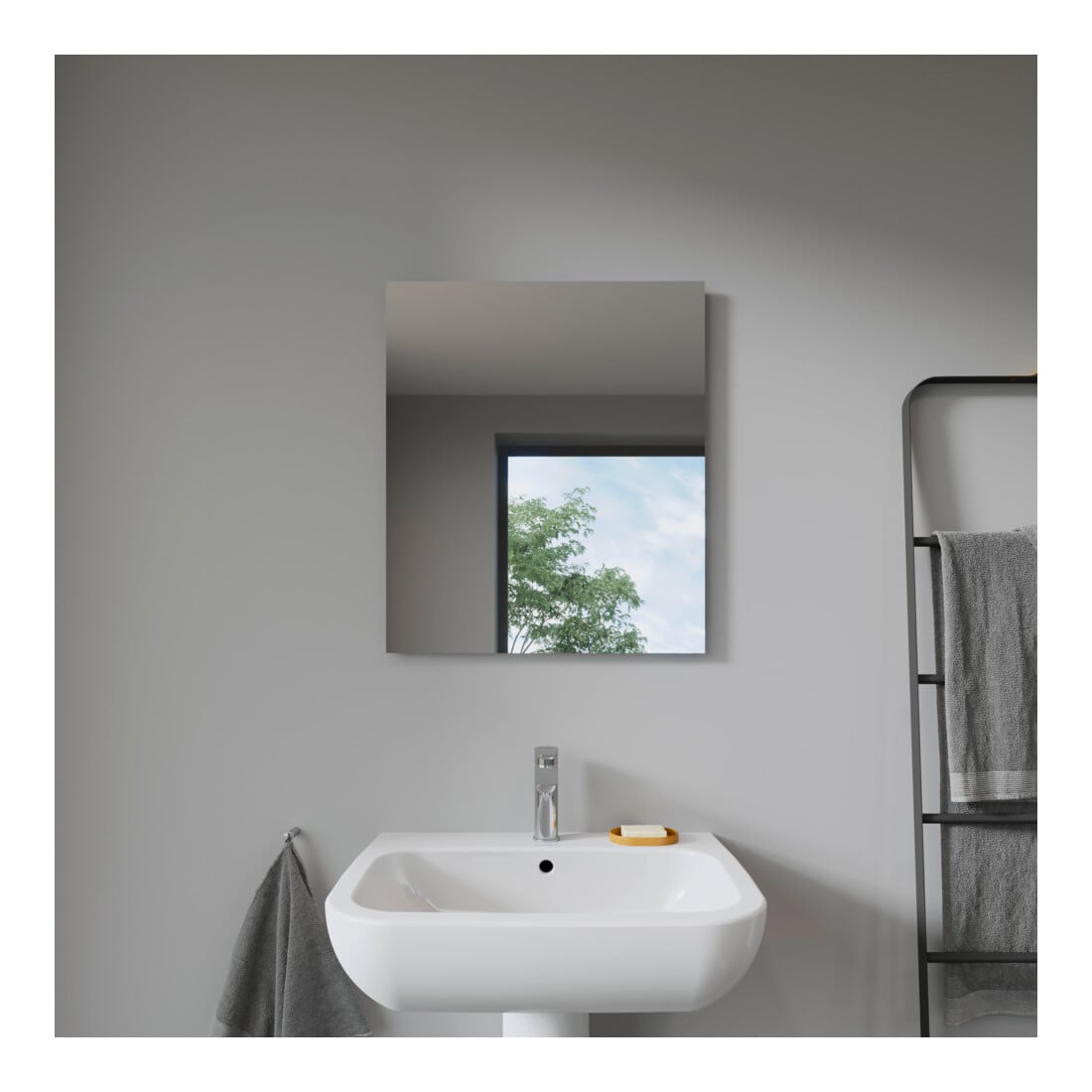 Duravit Miroir lumineux Better 60x70x3,3 cm, 40 W, LED, blanc