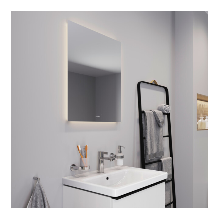 Duravit Miroir lumineux Better 60x70x3,3 cm, 40 W, LED, blanc