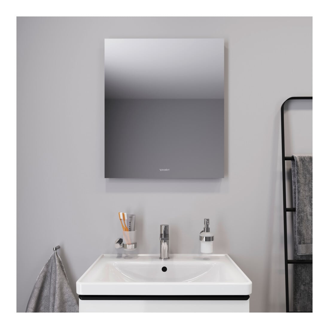 Duravit Miroir lumineux Better 60x70x3,3 cm, 40 W, LED, blanc