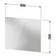 Duravit Miroir lumineux Better 80x70x3,3cm, 46 W, LED, blanc