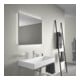 Duravit Miroir lumineux Better 80x70x3,3cm, 46 W, LED, blanc