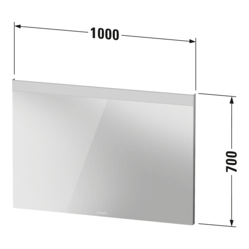Duravit Miroir lumineux Good 100x70x3,5 cm, 16 W, LED, blanc