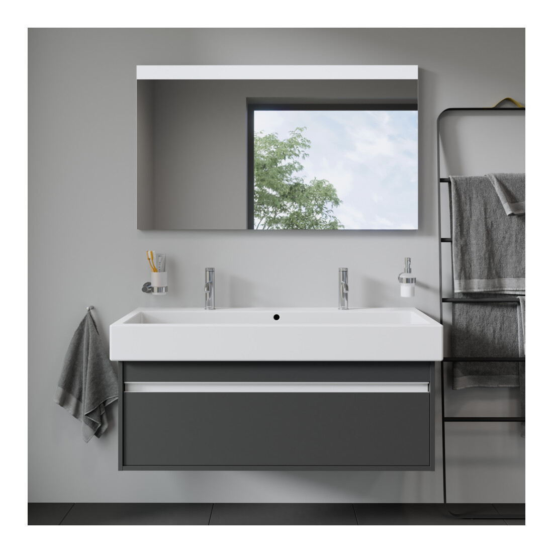 Duravit Miroir lumineux Good 120x70x3,5 cm, 19 W, LED, blanc