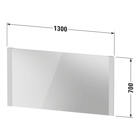 Duravit Miroir lumineux Good 130x70x3,4 cm, 22 W, LED, blanc