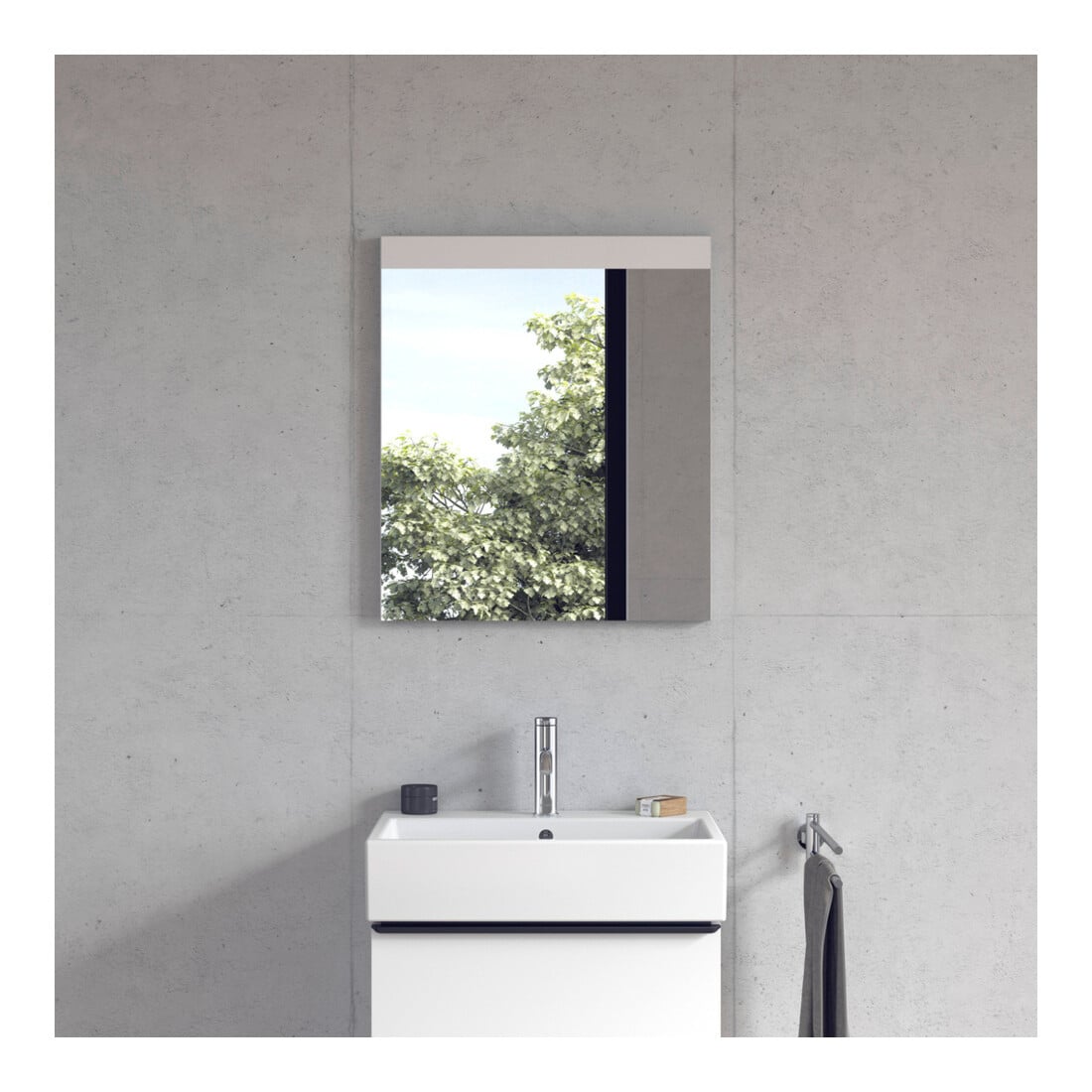 Duravit Miroir lumineux Good 60x70x3,5 cm, 9 W, LED, blanc