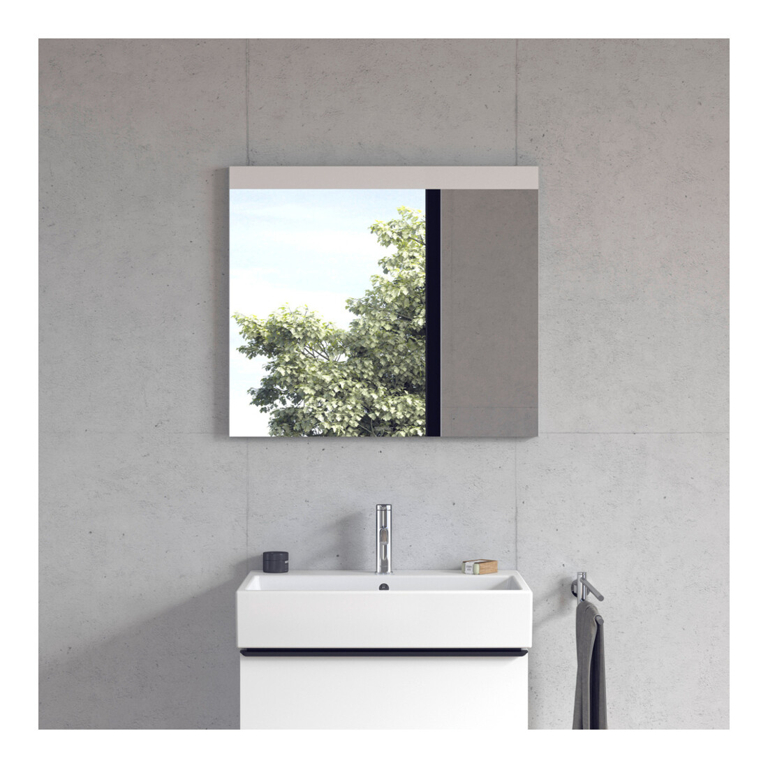 Duravit Miroir lumineux Good 80x70x3,5 cm, 13 W, LED, blanc