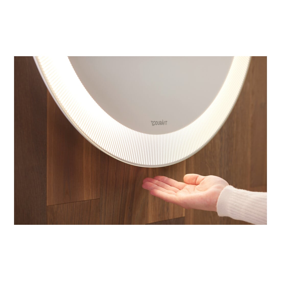 Duravit Miroir lumineux Happy D.2 Plus 70x70x4,7 cm, 31 W, avec capteur, éclairage LED radial