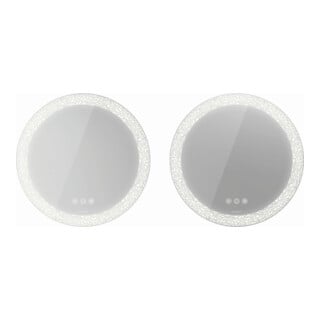 Duravit Miroir lumineux Happy D.2 Plus 70x70x5,5 cm, 122 W, champ lumineux organique