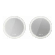 Duravit Miroir lumineux Happy D.2 Plus 70x70x5,5 cm, 122 W, champ lumineux organique