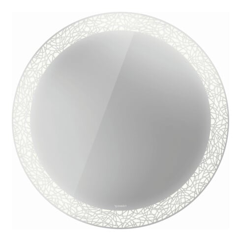 Duravit Miroir lumineux Happy D.2 Plus 90x90x4,7 cm, 40 W, avec capteur, radiateur Li-Fd