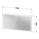 Duravit Miroir lumineux LED avec capteur blanc L-Cube 130x70x6 cm, 36W, dimmable, mural-3