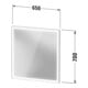 Duravit Miroir lumineux LED avec capteur blanc L-Cube 65x70x6,7 cm, 23W, dimmable-3