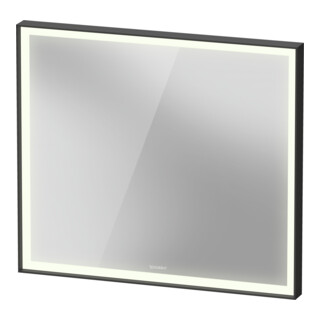 Duravit Miroir lumineux LED avec capteur blanc L-Cube 80x70x6,7 cm, 24W, gris, capteur, dimmable, wd