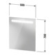 Duravit Miroir lumineux No.1 60x3,5x70cm, 5 Watt, LED, zone lumineuse supérieure-4