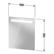 Duravit Miroir lumineux No.1 60x3,5x70cm, 5 Watt, LED, zone lumineuse supérieure-4