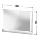 Duravit Miroir lumineux Qatego 100x75x6,5 cm, 29 W, blanc mat-2