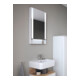 Duravit Miroir lumineux Qatego 45x75x6,5 cm, 21 W, blanc mat