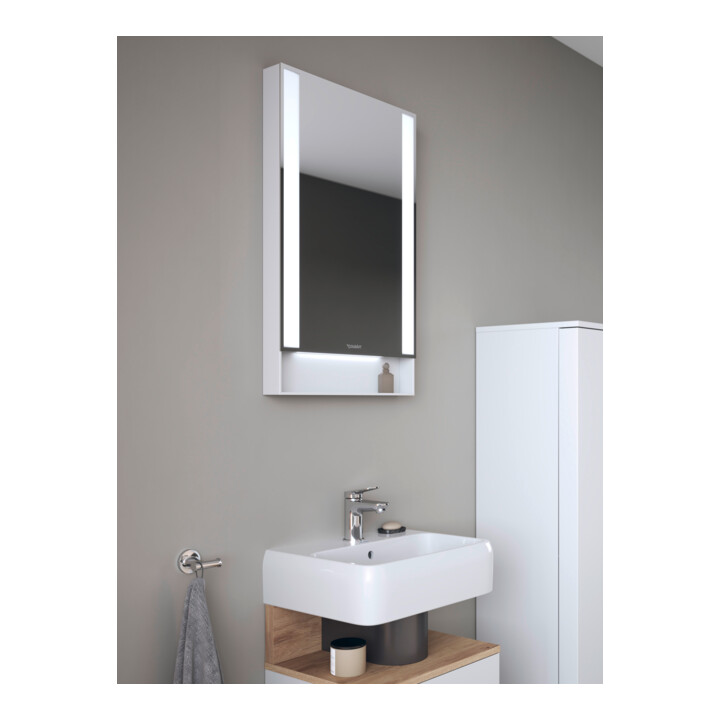 Duravit Miroir lumineux Qatego 45x75x6,5 cm, 21 W, blanc mat