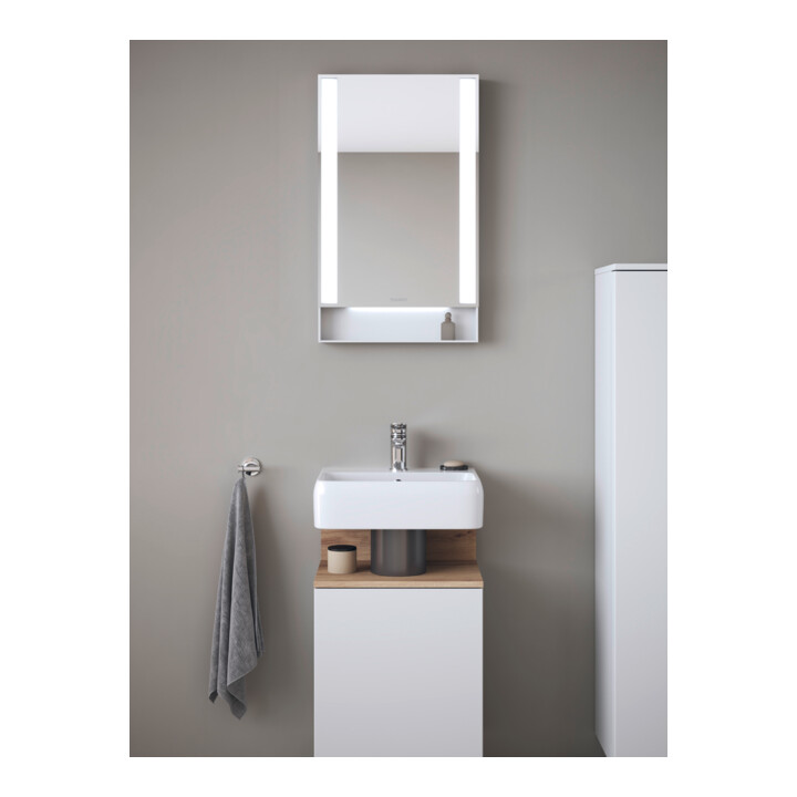Duravit Miroir lumineux Qatego 45x75x6,5 cm, 21 W, blanc mat