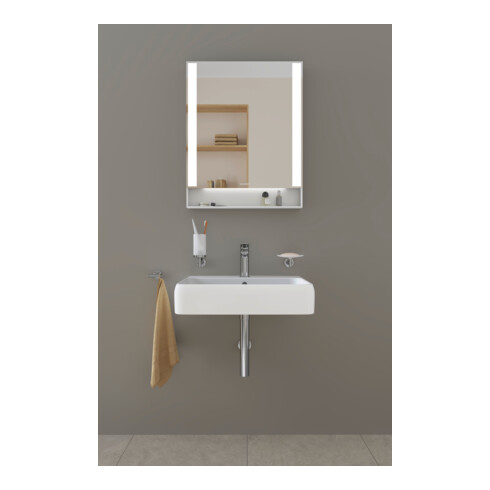 Duravit Miroir lumineux Qatego 60x75x6,5 cm, 23 W, blanc mat