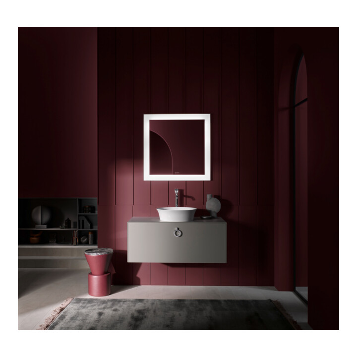 Duravit Miroir lumineux White Tulip 75x75x5 cm, 38 W, version App, LED, blanc