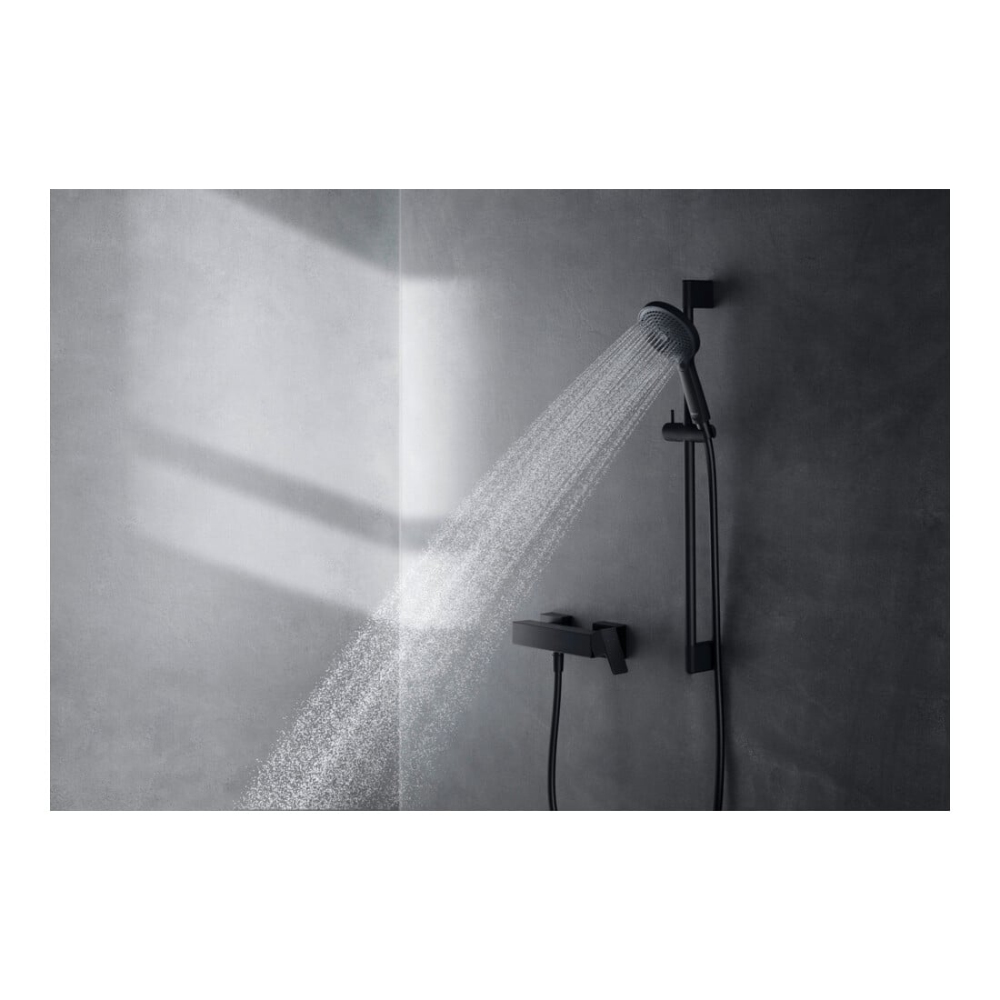 Duravit Mitigeur douche monocommande Manhattan AP, montage mural, noir mat