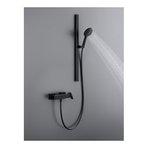 Duravit Mitigeur douche monocommande Manhattan AP, montage mural, noir mat