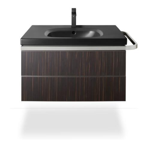 Duravit Mitigeur lavabo 1 trou M Manhattan bec 129mm, tirette vidage, noir mat
