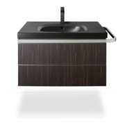 Duravit Mitigeur lavabo 1 trou M Manhattan bec 129mm, tirette vidage, noir mat-4