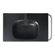 Duravit Mitigeur lavabo 1 trou M Manhattan bec 129mm, tirette vidage, noir mat-5