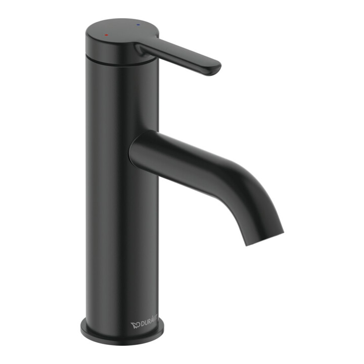 Duravit Mitigeur lavabo M C.1, bec 113 mm, sans vidage, noir mat