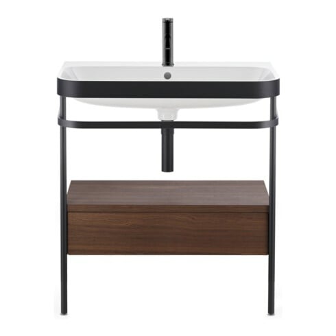 Duravit Mitigeur lavabo M C.1, bec 113 mm, sans vidage, noir mat