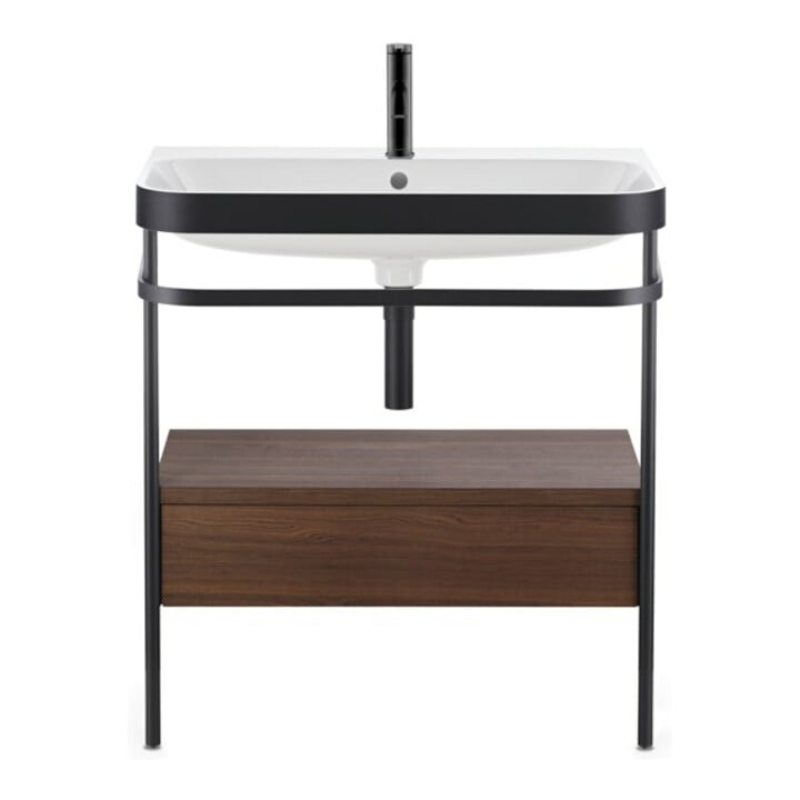 Duravit Mitigeur lavabo M C.1, bec 113 mm, sans vidage, noir mat