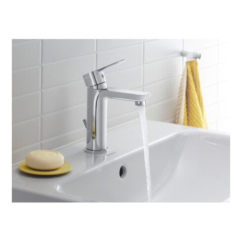 Duravit Mitigeur lavabo M Fresh + -Flow D-Code avec tirette, céramique, 107 mm