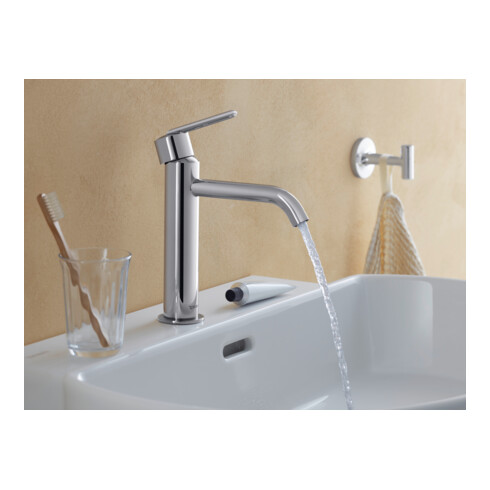 Duravit Mitigeur lavabo M Fresh u. -Flow Balcoon bec 138 mm, sans tirette, chrome brillant