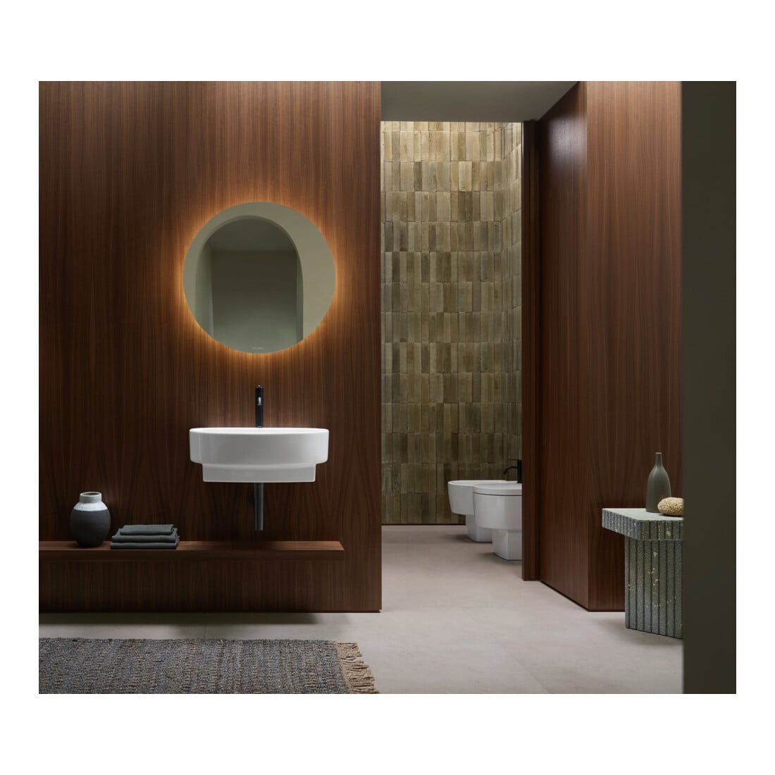 Duravit Mitigeur lavabo M Fresh u. -Flow Balcoon bec 138 mm, sans tirette, noir mat