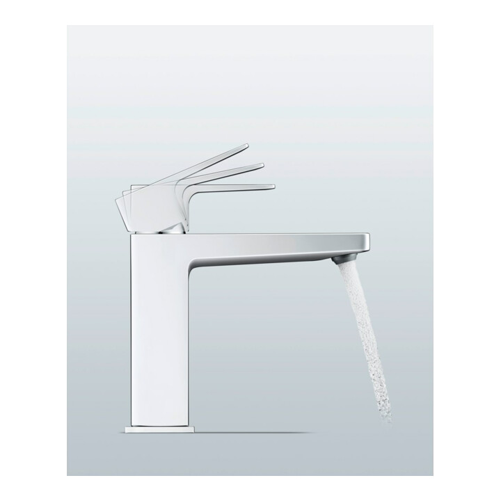 Duravit Mitigeur lavabo M FreshStart Manhattan, bec 129 mm, sans vidage, chrome