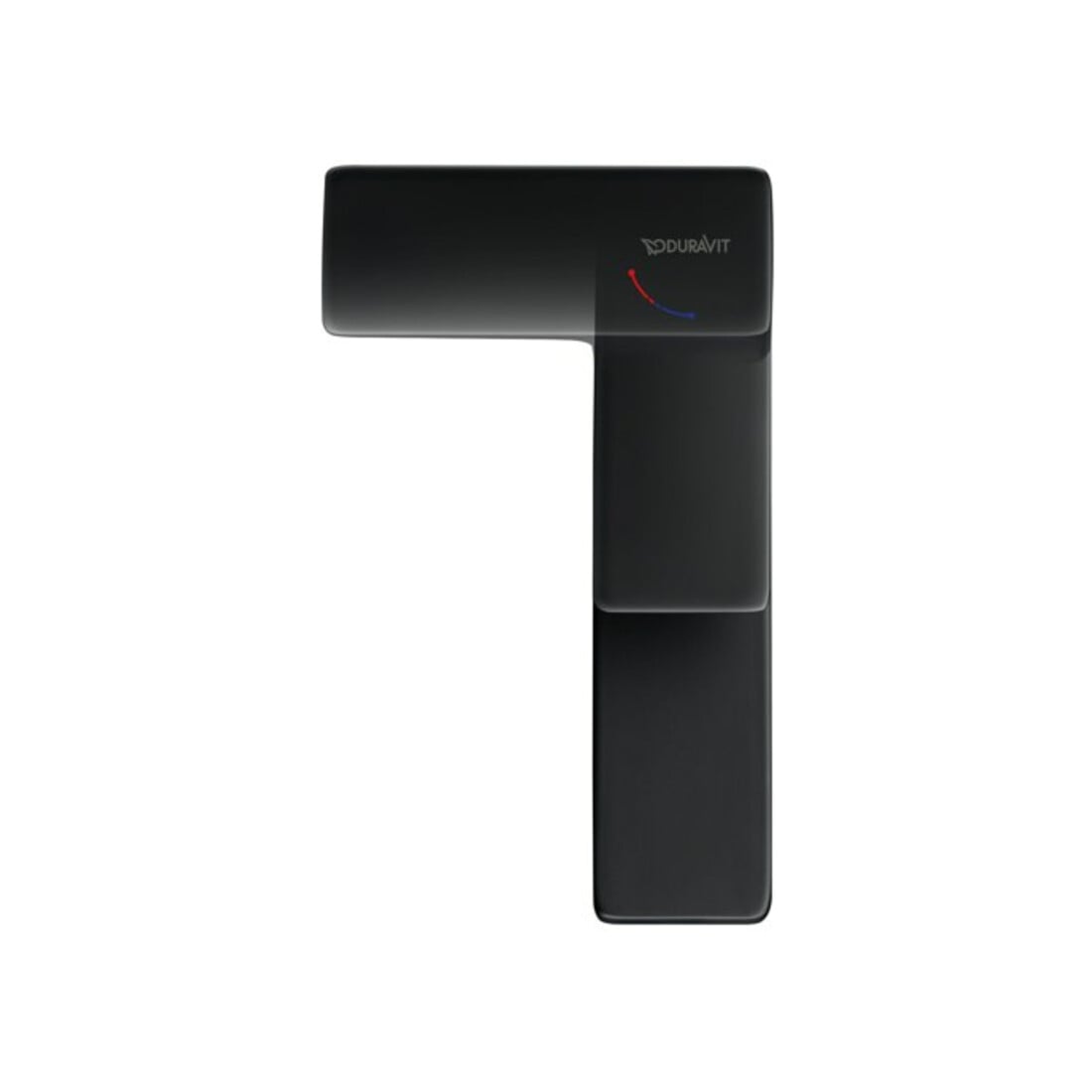 Duravit Mitigeur lavabo M Manhattan, bec 129 mm, sans vidage, noir mat