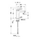Duravit Mitigeur lavabo M Wave A 122 mm, sans tirette, bronze brossé-5
