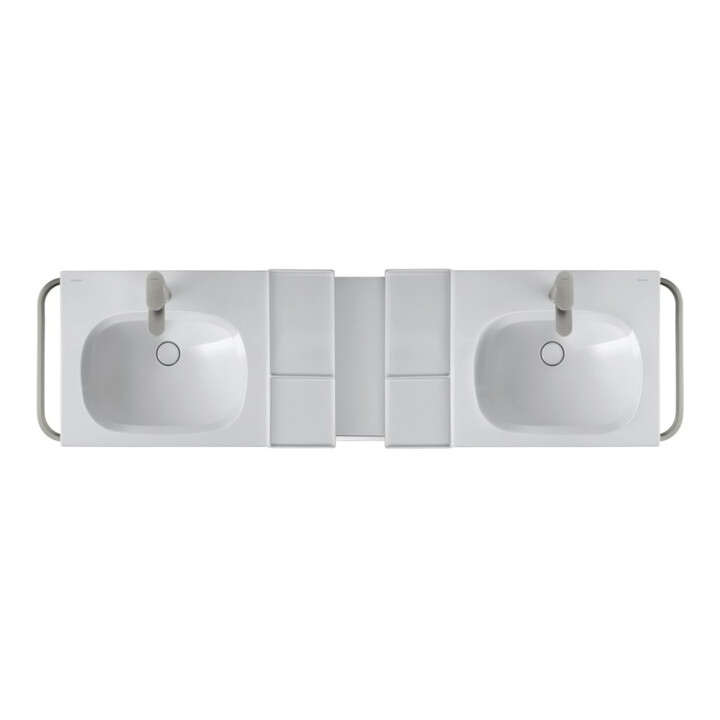 Duravit Mitigeur lavabo M Wave Bec 122 mm, avec vidage à tirette, ES courbé